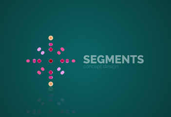 Vector outline minimal abstract geometric logo