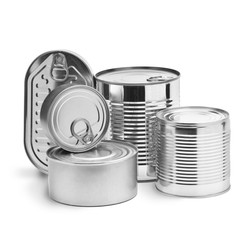 metal tin cans
