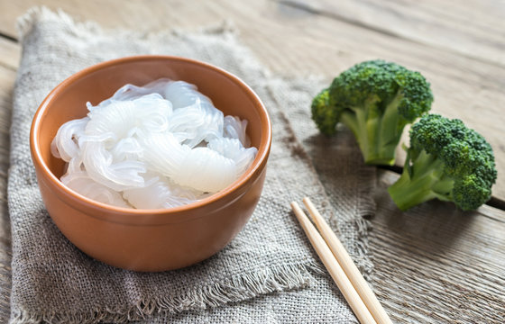 Bowl Of Shirataki Noodles