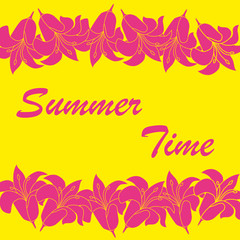 Vector abstract summer time background