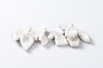 Obraz premium Coconut meat pieces