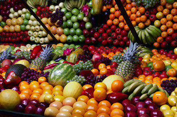 Closeup of a fruit Expoxitor