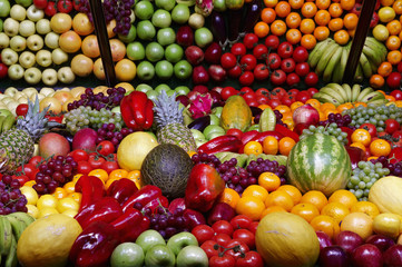 Closeup of a fruit Expoxitor