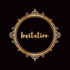 Vector frame design element and page decoration.