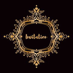 Vector frame design element and page decoration.