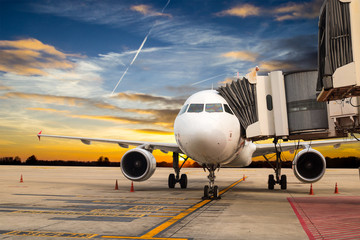 Airplane stop for support service