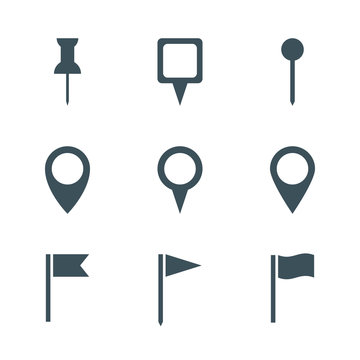 Map Pin Icon Set