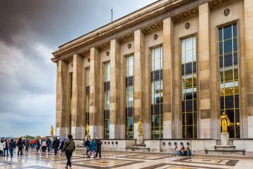 Esplanade du Palais du Trocadero, Musée de l'Homme à Paris, en île de France, France