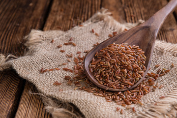 Heap of red Rice (close-up shot)