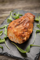 Delicious baked pork