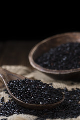 Portion of Black Rice