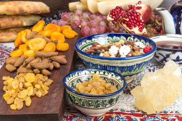 Central Asian fruit and sweets