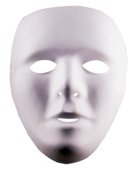 White unespressive mask