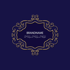 Vintage luxury frame.