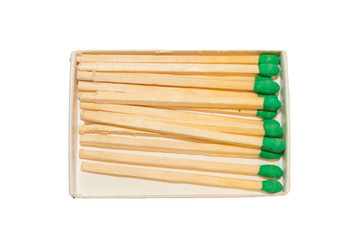 Matches with green heads