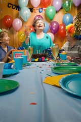 Senior adults at a party