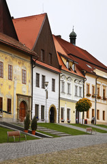 Obraz premium Town Hall square (Radničné námestie) in Bardejov