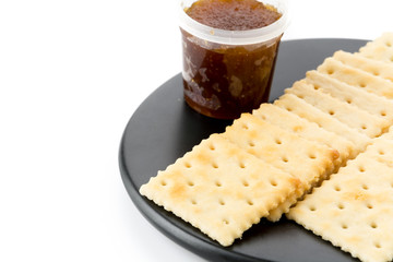 biscuit with pineapple jam
