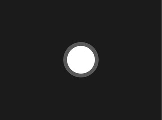 minimalism circle on a dark background