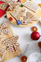Christmas gingerbread cookies