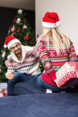 Surprising his boyfriend