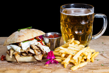 mushroom sandwich