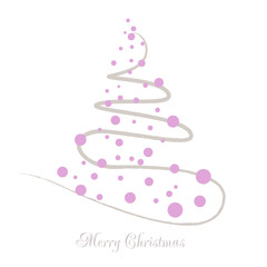 Vector illustration abstract Christmas Tree