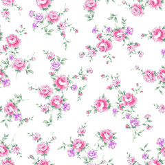 シームレスな薔薇柄