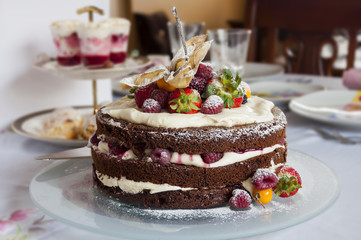 Cake de frutos rojos
