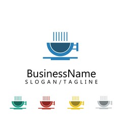 Coffee Cafe logo icon vector

