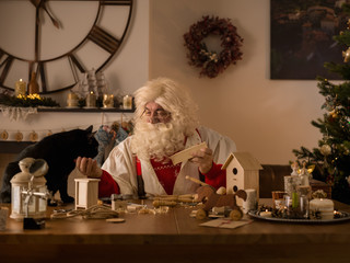Santa Claus at Home