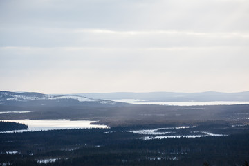 Lapland landscape aerial