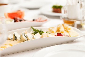 table with food