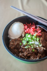 Grilled Pork Rice Bowl - Japanese food