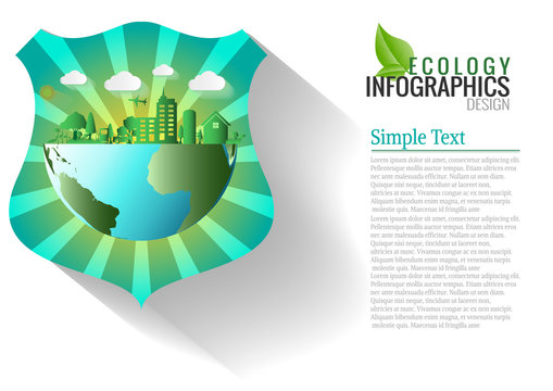 Abstract ecology connection concept background .Vector