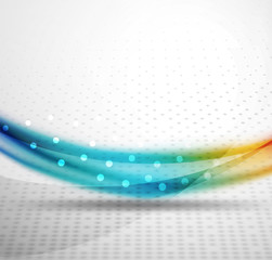 Obraz premium Colorful wave line, abstract background with light and shadow effects