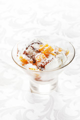 ice cream with caramel