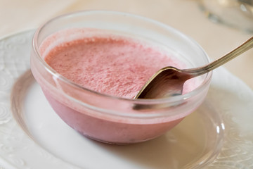 strawberry-milk cream
