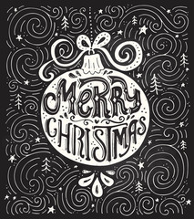 Merry Christmas Lettering