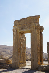 Ancient ruins of Persepolis, the ceremonial capital of the Achae