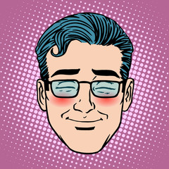 Emoji embarrassment shame man face icon symbol