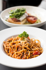 spaghetti meat ball