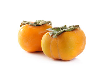 Persimmon fruit isolated on white background