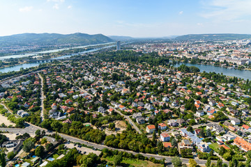Aerial View Of Vienna City Skyline