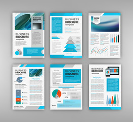 Brochure template with infographics