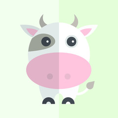 Funny Cow Vector illustration
