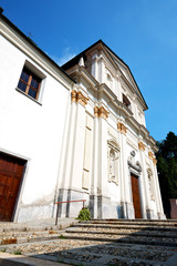 medieval old architecture in italy europe milan   sunlight