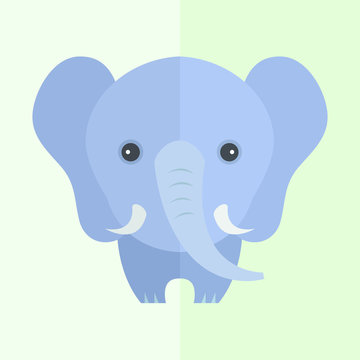 Funny Elephant Vector illustration
