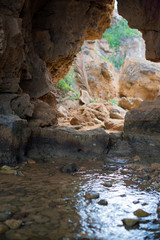 View from the cave with water.