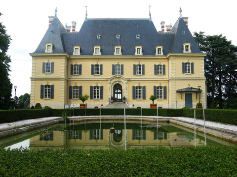 A small castle in the suburbs of the French city of Lyon